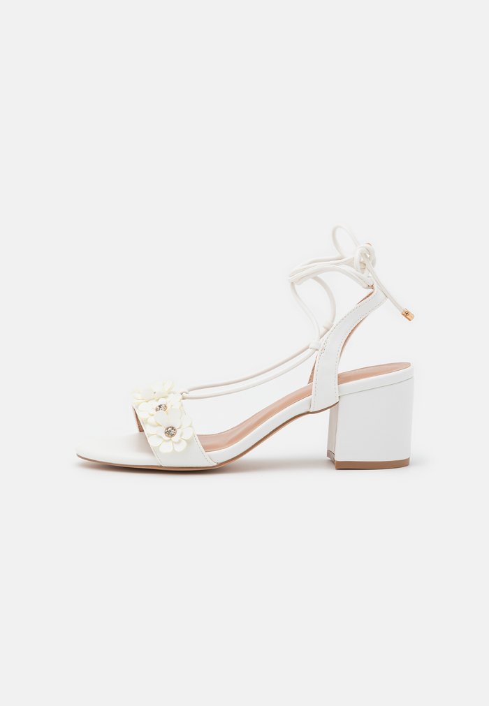 Sandales Anna Field Block heel Blanche Femme | YBN-3838766